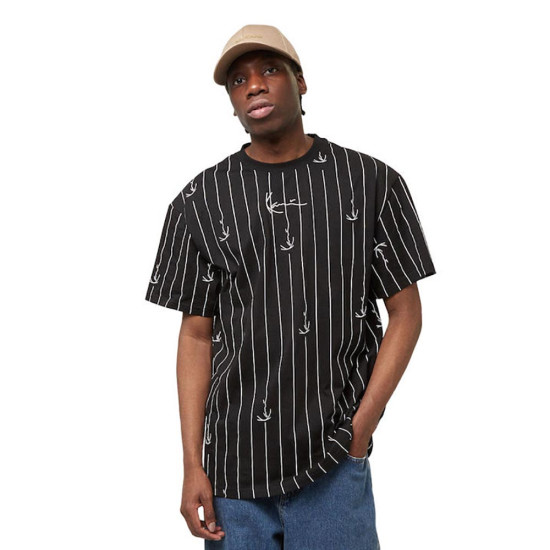 Karl Kani Ανδρική κοντομάνικη μπλούζα Small Signature Logo Prinstripe Tee